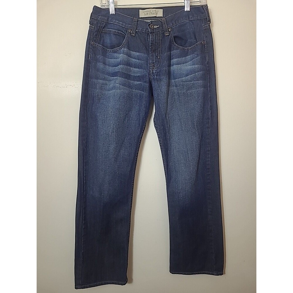 Wrangler Jeans Men's 30x30 Lightweight Slim Straight Leg Dark Wash